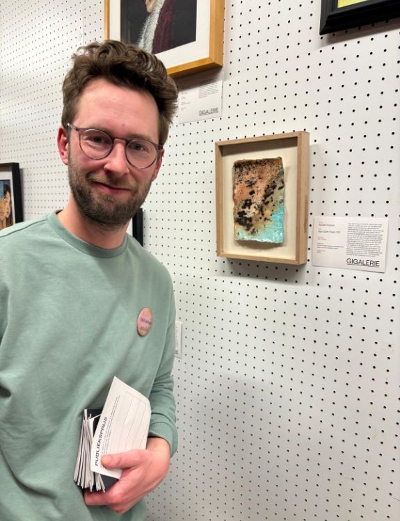 Sander Hupkes bij de opening van GIGALERIE 50 jaar GIGANT Apeldoorn